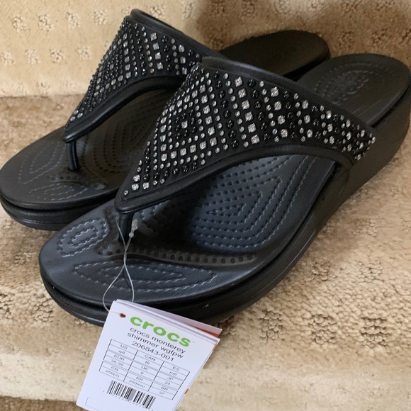 Crocs Sandals 'Monterrey Shimmer" Women's Size 8